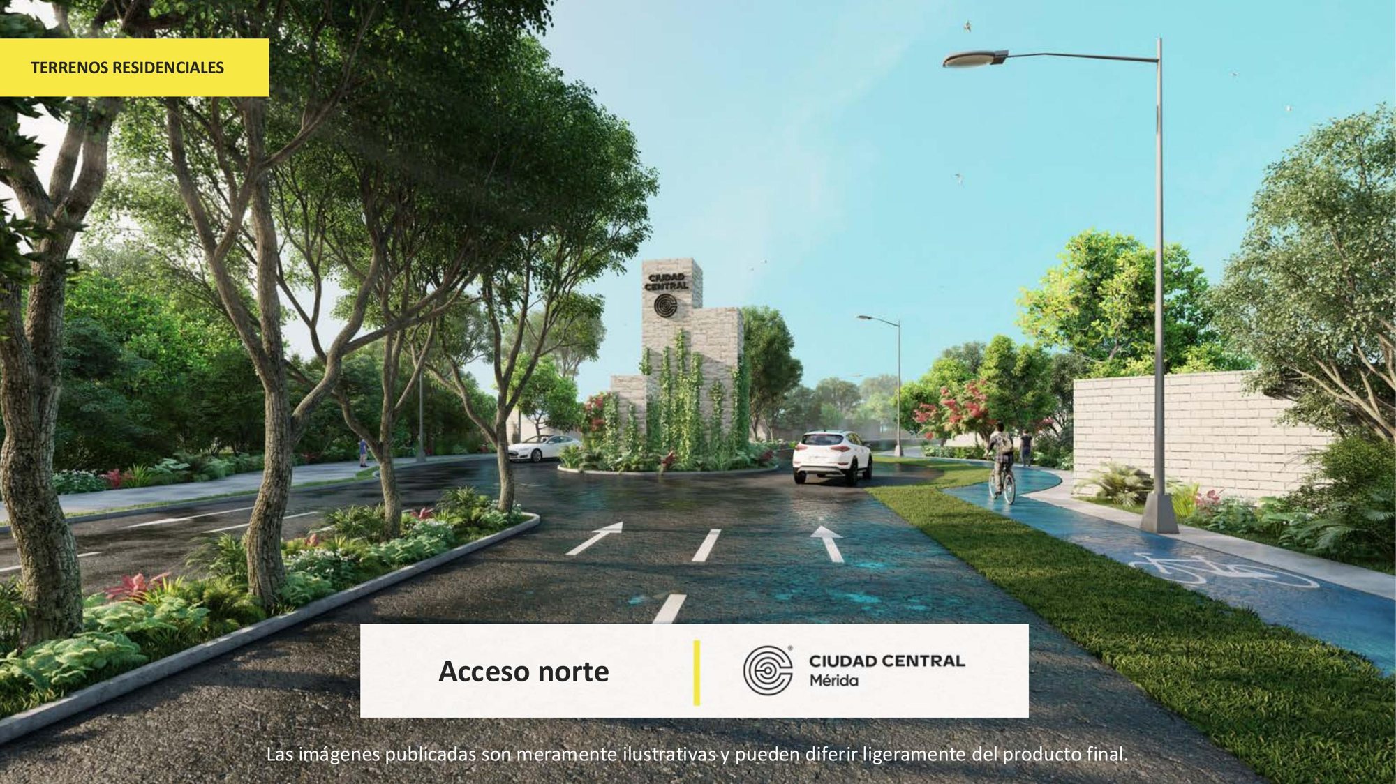 Acceso norte de Ciudad Central Mérida