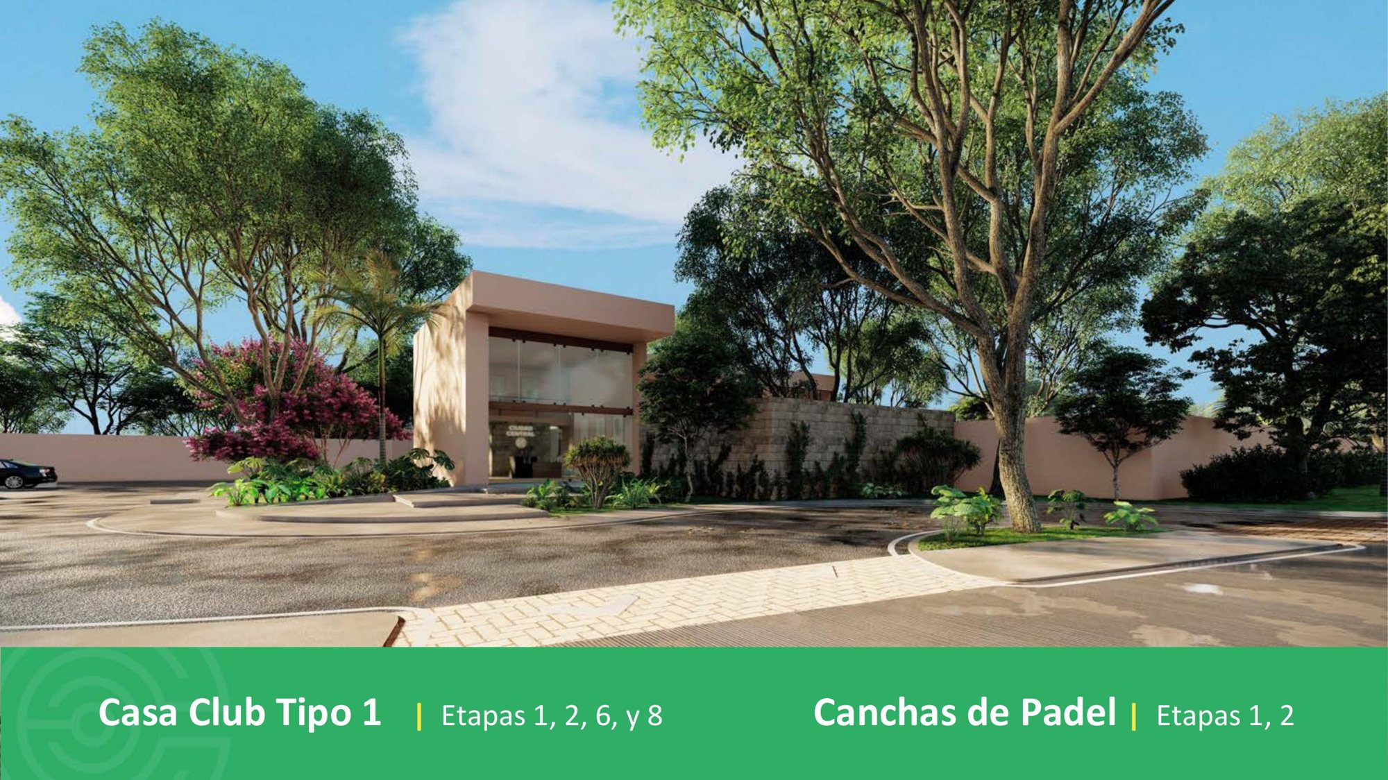 Fachada de Casa Club Tipo 1