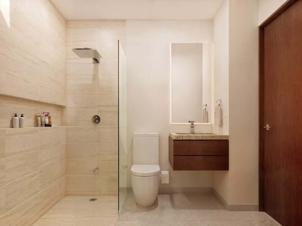 Baño de un departamento en Distrito Conkal