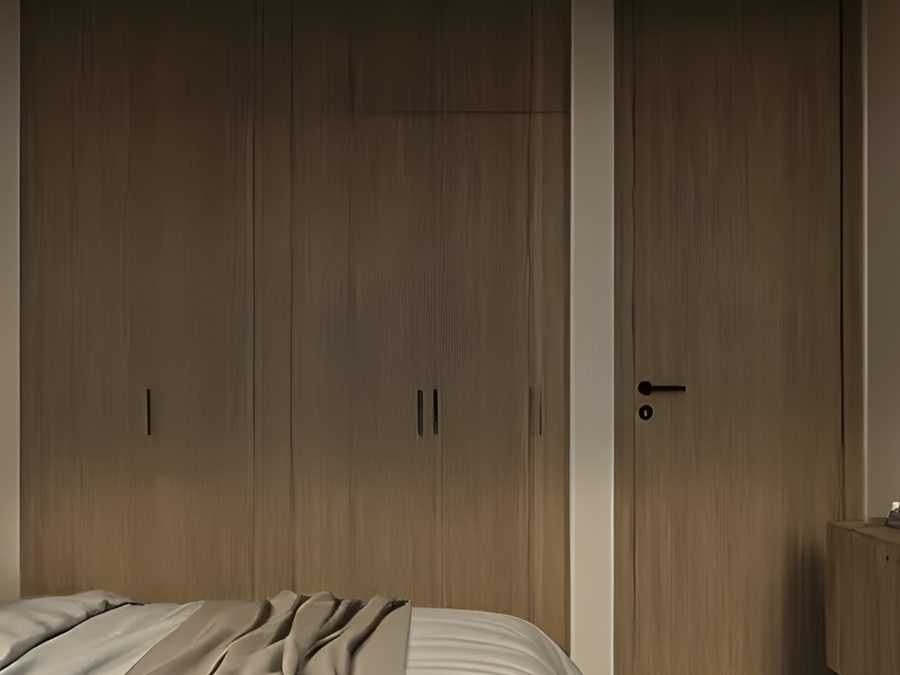 Clóset y puerta del Modelo Auma en Distrito Conkal