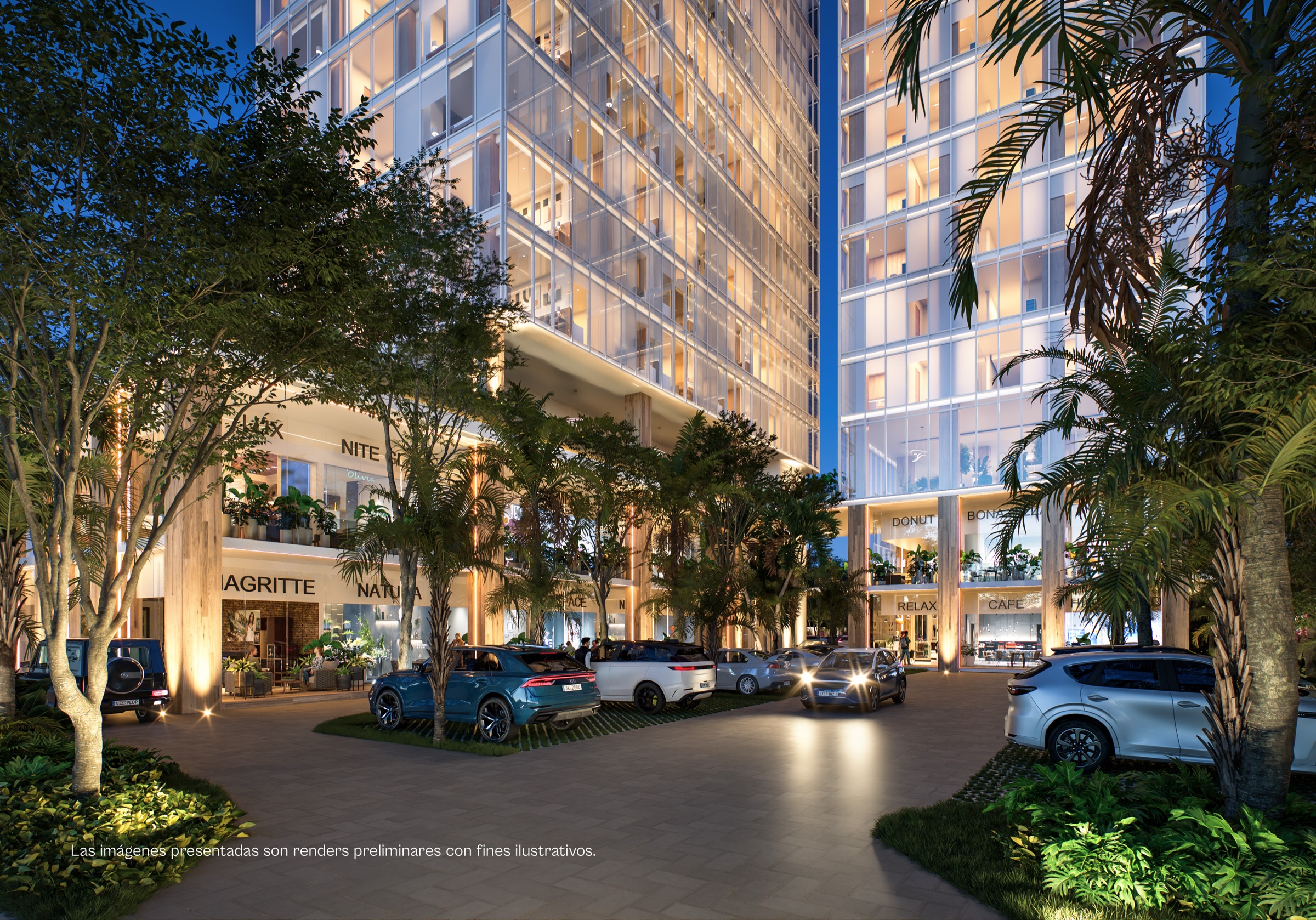 Plaza comercial en planta baja de MB Medical Tower