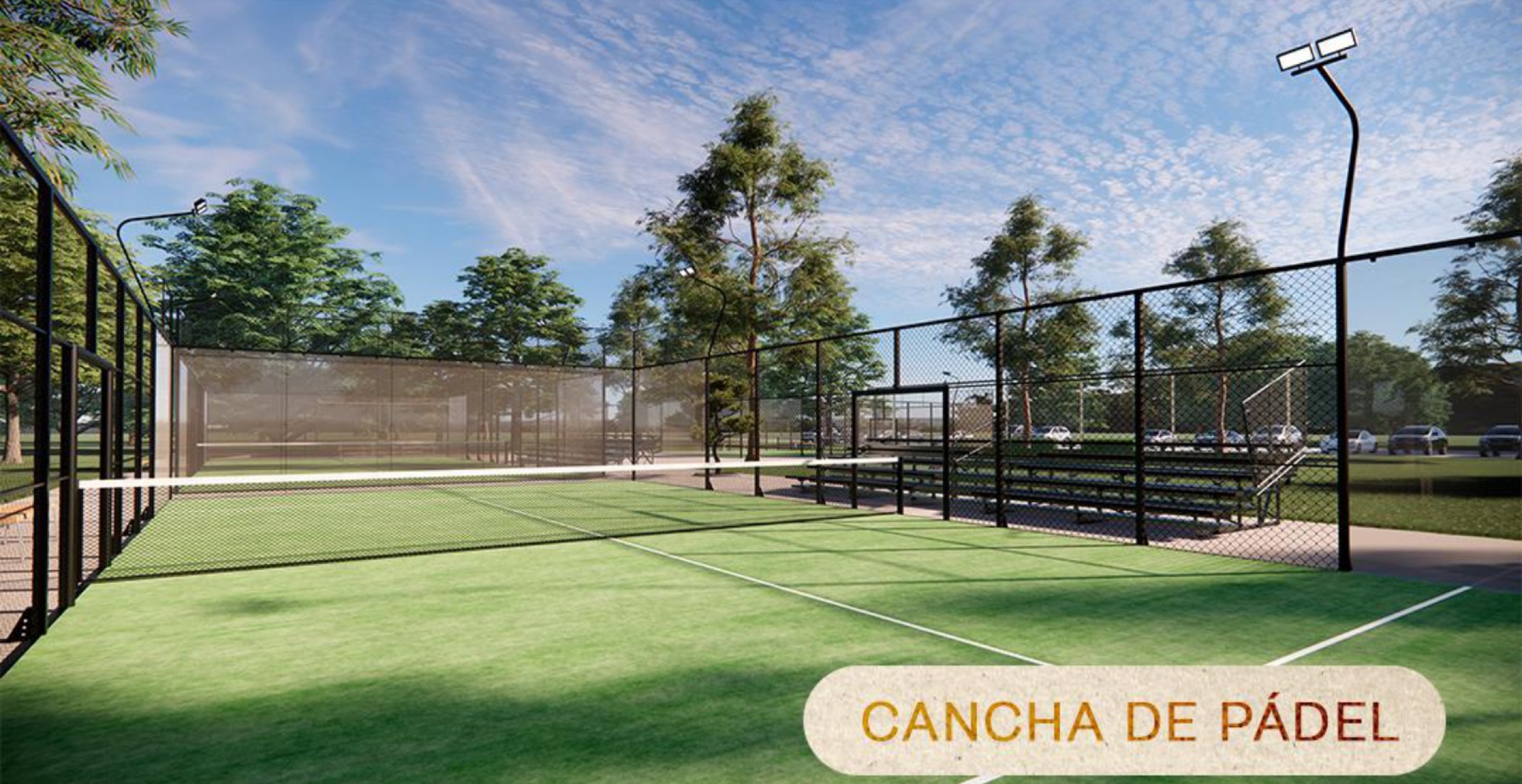 Cancha de pádel de Paseos Temozón